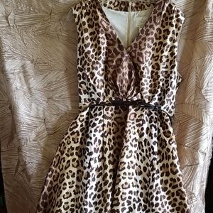 Kate spade roxanne leopard dress